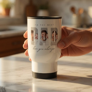 Personalisierter Papa-Reisebecher mit Foto   Beste Reisebecher