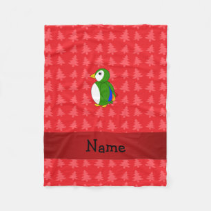 Personalisierter Papagei Fleecedecke