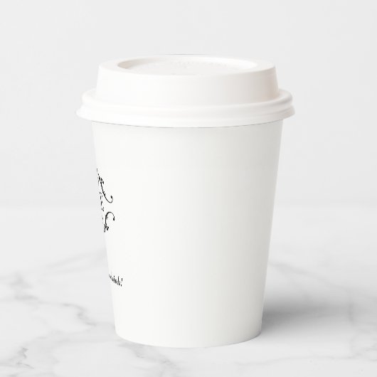 Personalisierter Papierbecher mit Monogramm oder L (Links)