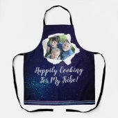 Personalisierter Papierstapel für Fotos Schürze (Vorderseite)