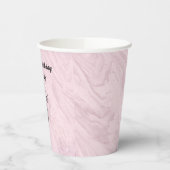 Personalisierter Papiertopf für die Katze, rosa R Pappbecher (Links)