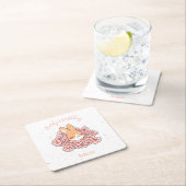 Personalisierter Papieruntersetzer Hase Rechteckiger Pappuntersetzer (Vor Ort)