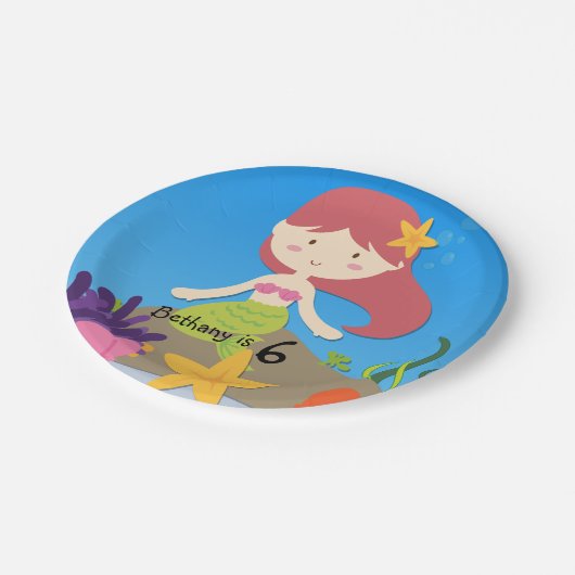 Personalisierter Pappteller (Schrägansicht)