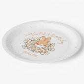 Personalisierter Pappteller zum Geburtstag des Has (Schrägansicht)