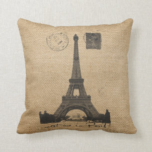 Personalisierter Paris Eiffelturm Schwule Jute Hoc Kissen