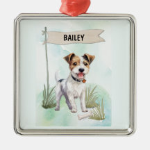 Personalisierter Parson-Russell-Terrier-Wasserfarb