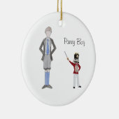 Personalisierter Party Boy Nutcracker Keramik Ornament (Rechts)