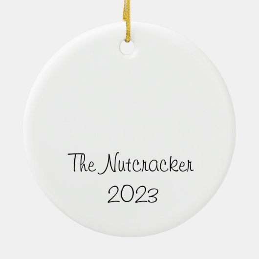 Personalisierter Party Boy Nutcracker Keramik Ornament (Hinten)