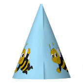 Personalisierter Party-Hut für Bienen Partyhütchen (Rückseite)