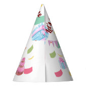 Personalisierter Party Time Celebration Hat Partyhütchen (Rückseite)