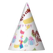 Personalisierter Party Time Celebration Hat Partyhütchen (Links)