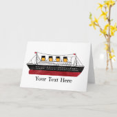 Personalisierter Passagier-Dampfer Karte (Gelbe Blume)