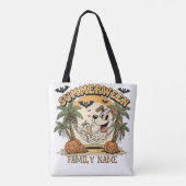 Personalisierter passender Familienname Summerween Tasche (Rückseite)