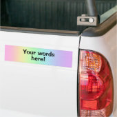 Personalisierter Pastel Rainbow Autoaufkleber (Auf Lkw)