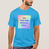 Personalisierter Pastel Rainbow T - Shirt (Vorderseite)