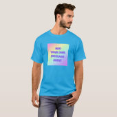 Personalisierter Pastel Rainbow T - Shirt (Vorne ganz)