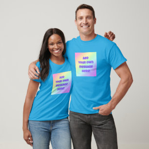 Personalisierter Pastel Rainbow T - Shirt