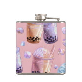 Personalisierter Pastell-Boba-Tee Traum Ästhetik Flachmann (Rückseite)