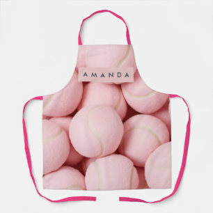 Personalisierter Pastell-Chic-Rosafarbener Tennisb Schürze