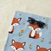 Personalisierter Pastell-Fuchs Kids Strandtuch (Beispiel)