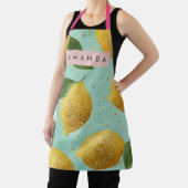 Personalisierter Pastell Glitter Lemon Stil Schürze (InSitu)