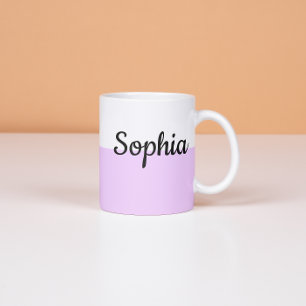 Personalisierter Pastell-Name-Becher, benutzerdefi Espressotasse