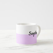 Personalisierter Pastell-Name-Tasse Benutzerdefini Espressotasse (Vorderseite Rechts)