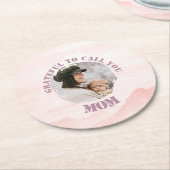 Personalisierter Pastell Pink Paper Untersetzer fü (Angewinkelt)