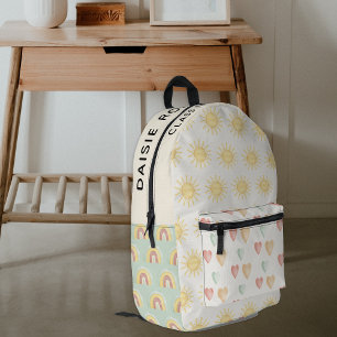 Personalisierter Pastell-Sonnenschein Bedruckter Rucksack