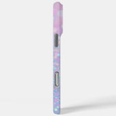 Personalisierter Pastellrosa-Glitzer - Initialen Case-Mate iPhone Hülle (Rückseite / Rechts)