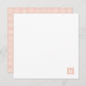 Personalisierter Pastelpfirsichpfirsichpfirsichfar Mitteilungskarte (Vorne/Hinten)