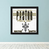 Personalisierter Pastor Leinwanddruck (Insitu (Holzboden))
