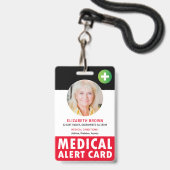 Personalisierter Patientenpass Ausweis (Vorderseite mit Lanyard)