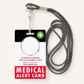 Personalisierter Patientenpass Ausweis (Vorderseite mit Schlüsselband)