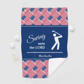 Personalisierter Patriotic AMERICAN FLAG Golfhandtuch (Insitu)