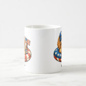 Personalisierter Patriotischer 4. Juli Cocker Span Kaffeetasse (Mittel)