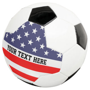 Personalisierter patriotischer amerikanischer Fahn Fußball