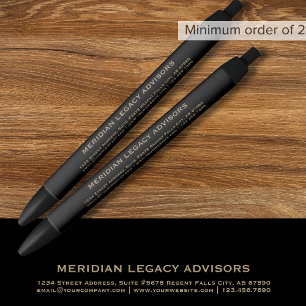 Personalisierter Pen für Schwarz und Gold Kugelschreiber
