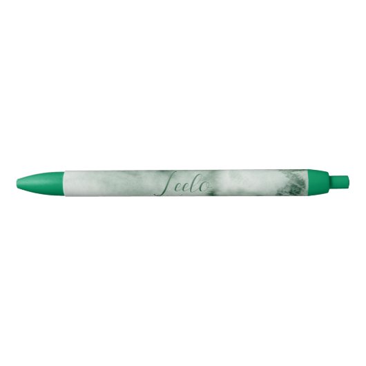 Personalisierter Pen mit grüner Wasserfarbe Kugelschreiber (Vorderseite)
