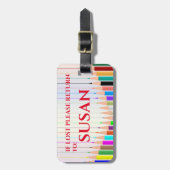 PERSONALISIERTER PENCIL PERSONALISIERT GEPÄCKANHÄNGER (Vorderseite vertikal)