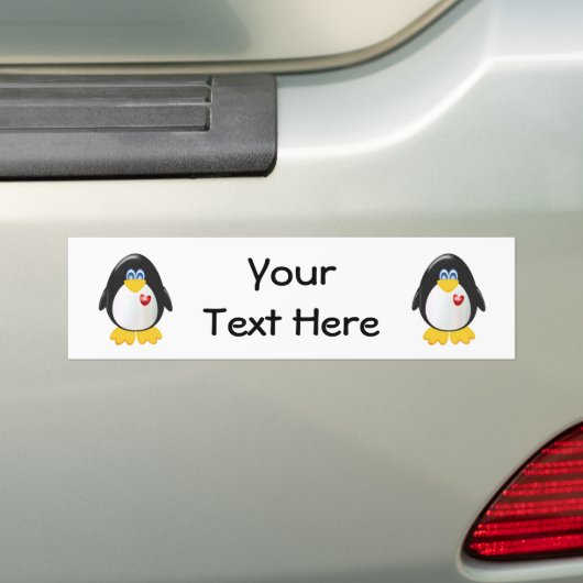 Personalisierter Penguin Autoaufkleber (Auf Auto)