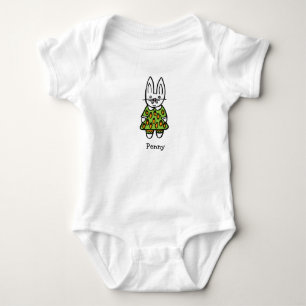 Personalisierter Penny der Hase Baby Strampler