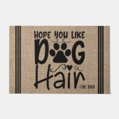 Personalisierter Pet NAME Hoffnung Sie mögen Hund Fußmatte (Vorderseite)