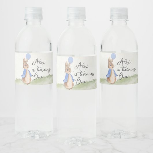 Personalisierter Peter Rabbit Wasserflaschen Wasserflaschenetikett (Flaschen)