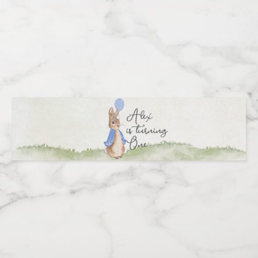 Personalisierter Peter Rabbit Wasserflaschen Wasserflaschenetikett (Einzelnes Label)