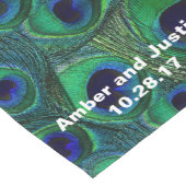 Personalisierter Pfau-Feder-Druck-Tabellen-Läufer Kurzer Tischläufer (Ecke)