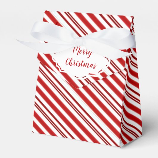 Personalisierter Pfefferminzkerzenstreifen Geschenkschachtel (Vorderseite)