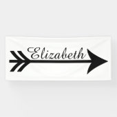 Personalisierter Pfeil Banner (Horizontal)