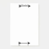 Personalisierter Pfeil Post-it Klebezettel (Vorderseite)