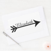Personalisierter Pfeil Rechteckiger Aufkleber (Umschlag)
